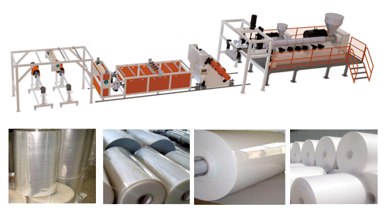 PP/PET/PLA/PS Plastic sheet extruder