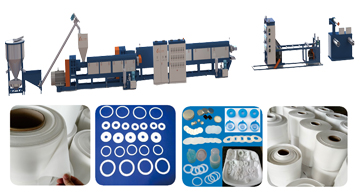 PE physical foam sealing gasket machine